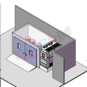 高校定制款18m3步入式恒溫恒濕試驗室交付完成