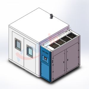 汽車行業26立方步入式高低溫試驗房驗收完成